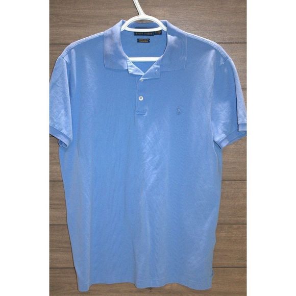 Ralph Lauren Polo Light Blue Polo w/ Small Blue Pony size Medium - Picture 1 of 4